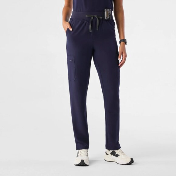 FIGS NWT High Waisted Yola Skinny Scrub Pants in Navy Blue, size S - Picture 1 of 11